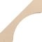 Ekena Millwork 3-inch W x 16-inch D x 16-inch H Westlake Rough Cedar Woodgrain TimberThane Knee Brace, Primed BRCUR03X16X16WTLRCPR - alternate 6